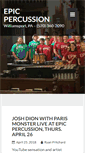 Mobile Screenshot of epicpercussion.com