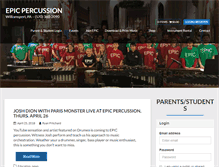 Tablet Screenshot of epicpercussion.com